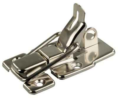 JR Products 11735 Lockable Nickel-Plated Draw-Pull Door Latch