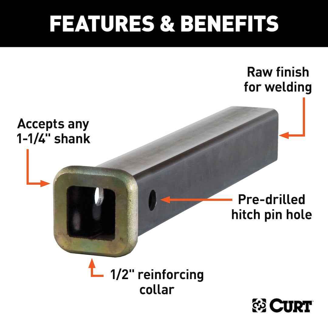 CURT Trailer Hitch Receiver Tube – 49512