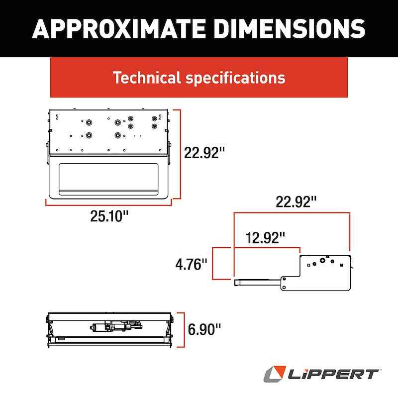 Lippert Components 371136 Kwikee Series 26 Electric Single RV Entry Step, 25.25” Width – image 6