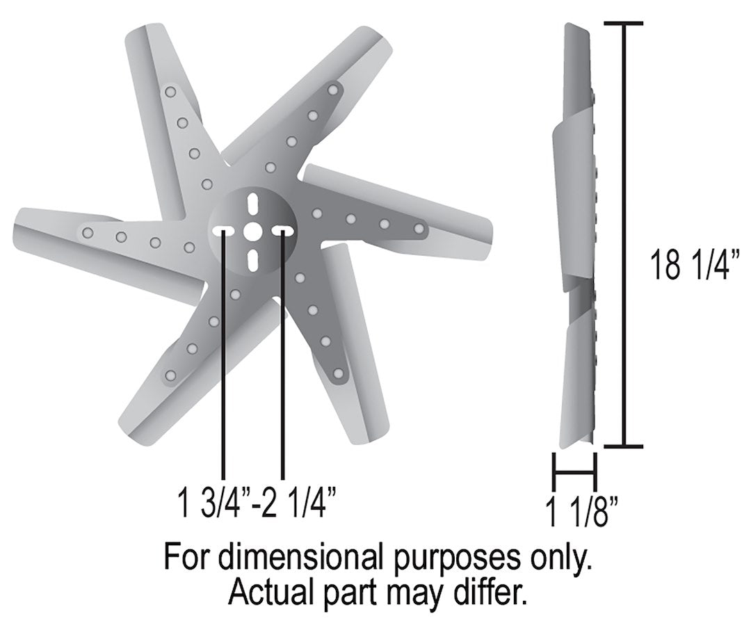 Derale 19118 Mechanical Pusher Flex Fan - image 3