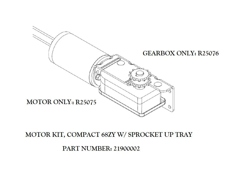 BAL RV 21900002 Accu-Slide Compact Motor & Gearbox Kit