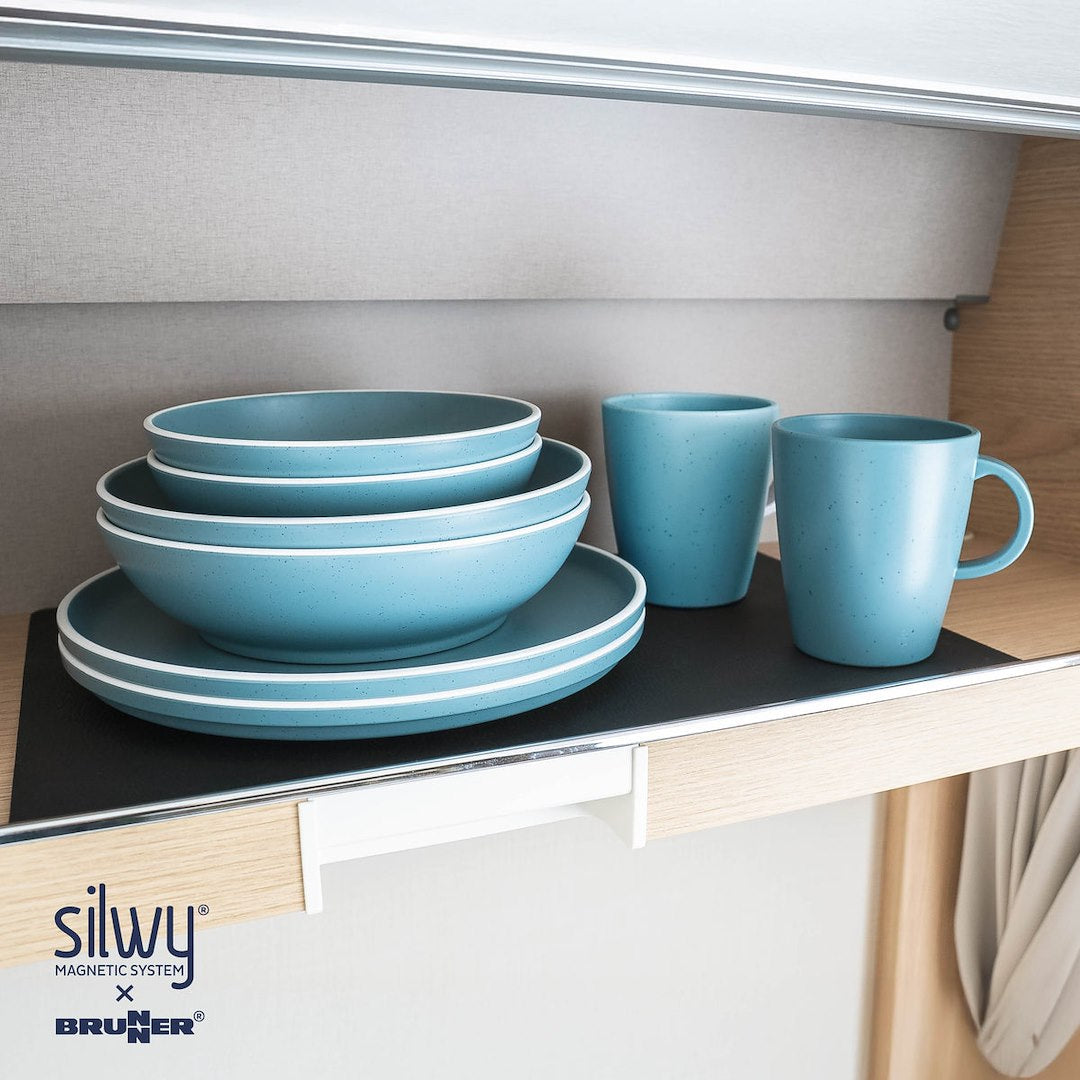 Silwy Magnetic 11-Piece Plastic Dish Set - Blue – SYBR-KGS-11-B
