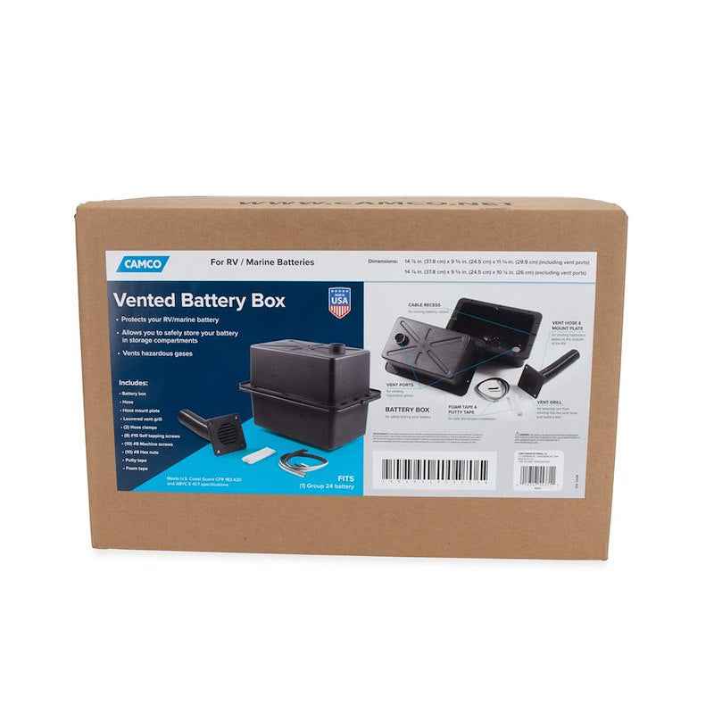 Camco 55371 Group 24 Battery Box Vented Sealed Polypropylene, Camco – image 10