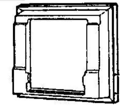 Dometic 3850382015 Door Panel Retainer, Upper Freezer Door – image 1