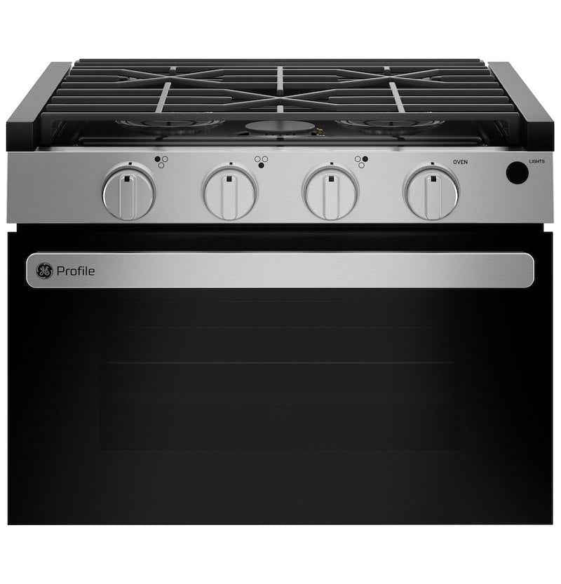 GE Appliances PLD617RWSS GE Profile RV Drop-In Range 17" 3 Burner Propane Stove with Oven – image 1