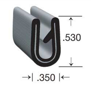 Clean Seal Door Window Channel Seal - U-Channel, Clip-On – G7033-50