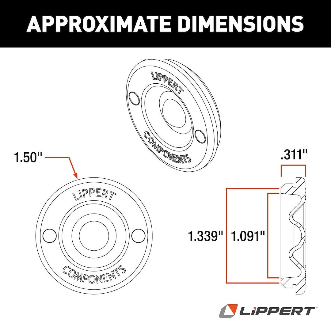 Lippert Components Trailer Wheel Bearing Dust Cap O-ring (693722)