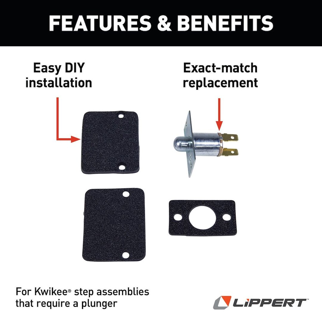 Lippert Components Entry Step Switch (379407) – Type: Plunger