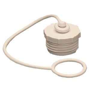 Aqua Pro 27838 Lead-Free Male Water-Hose Plug with Lanyard