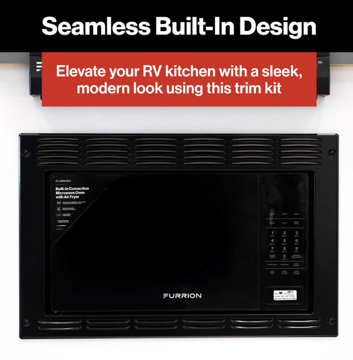 Furrion Microwave Trim Kit for FMAM11AA-BL - Black – 2024001707