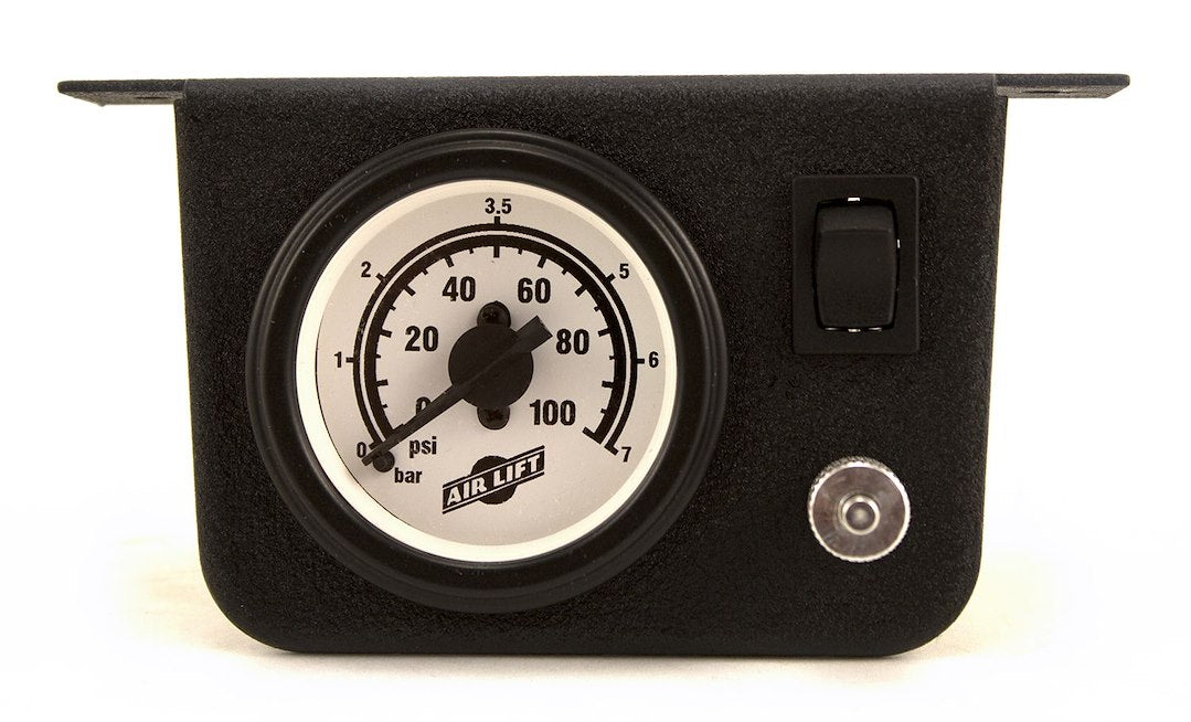 Air Lift 26156 Illuminated Mechanical Gauge Panel, 0–100 PSI - image 1