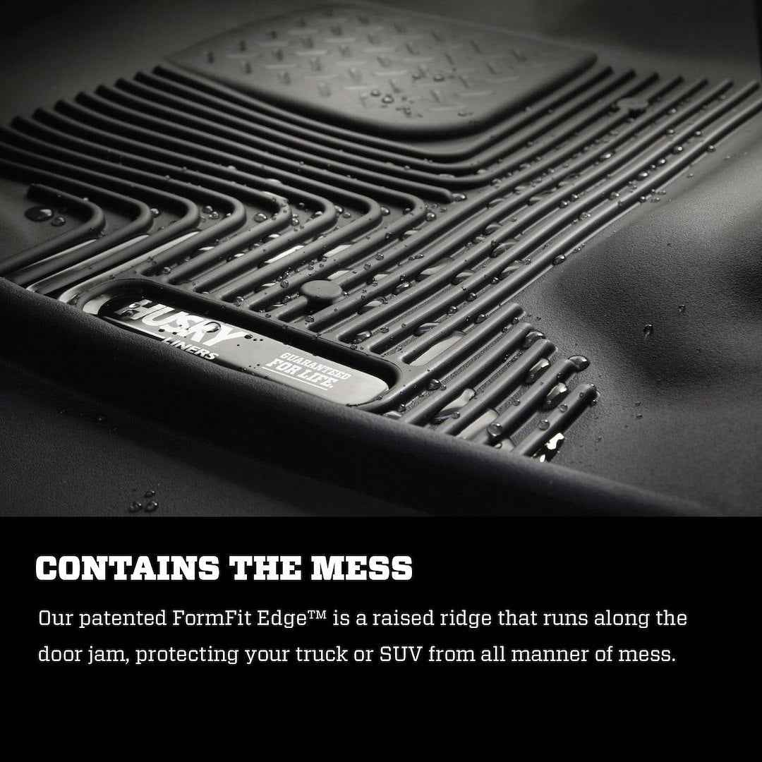 Husky Liners Molded Floor Liners - 2 Piece, Black – 53341
