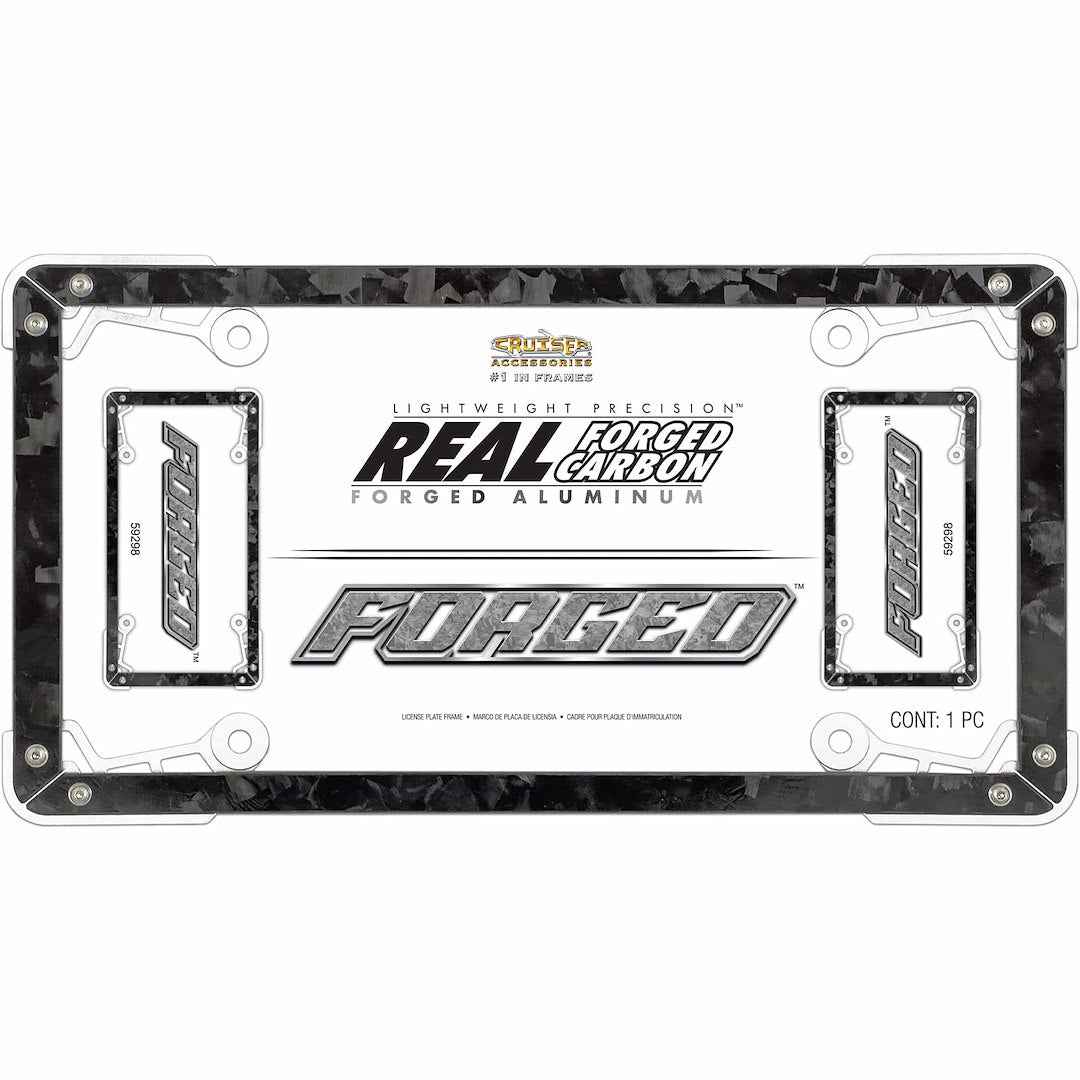 Cruiser 59298 Forged Black/Clear Plate Surround