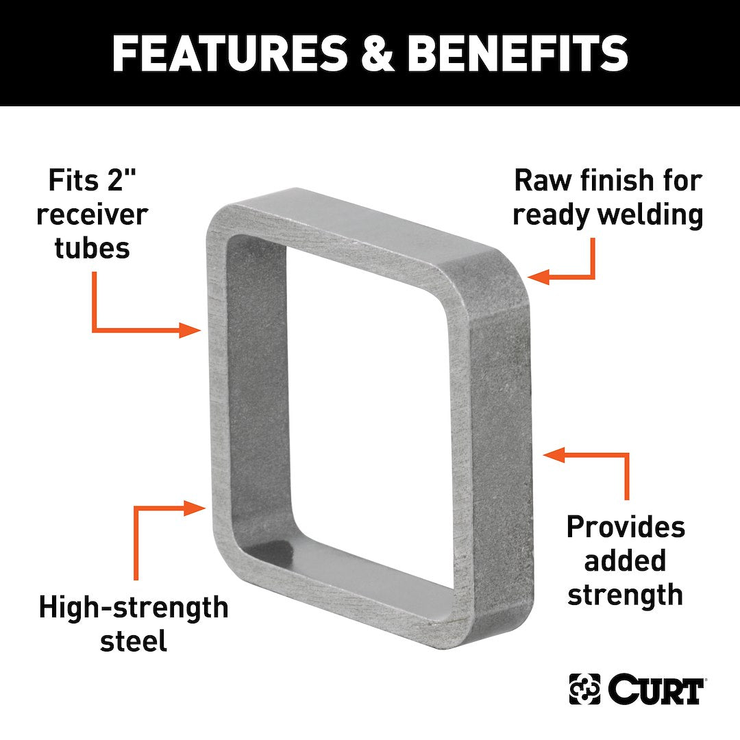 CURT Trailer Hitch Receiver Tube (49770) – Length (In): 2 Inch