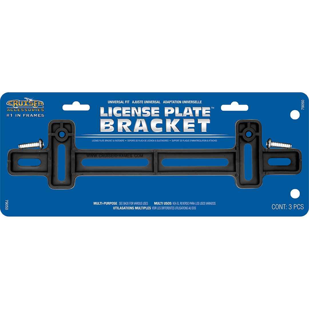 Cruiser 79050 Black Compact License Plate Mounting Bracket