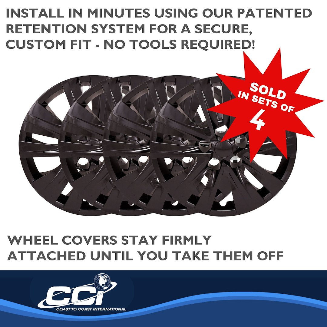 Coast To Coast 54616BLK Sentra 16-Inch Gloss Snap-On Set - image 4