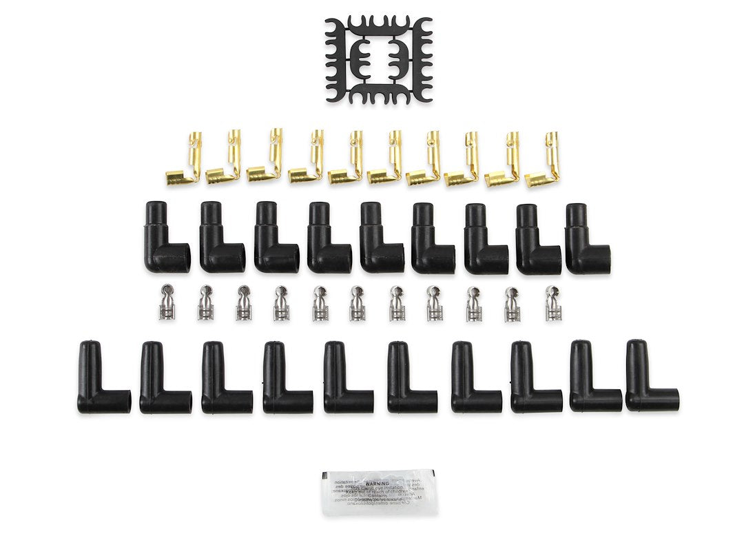 ACCEL Ignition 4041R Red Super Stock 8 mm Angle-Boot Wire Kit - image 2
