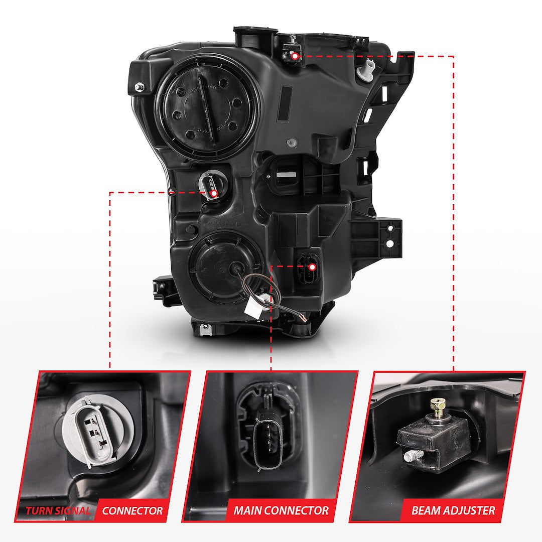 ANZO USA 111357 F-150 Double-Plank Projector Pair, Black - image 4