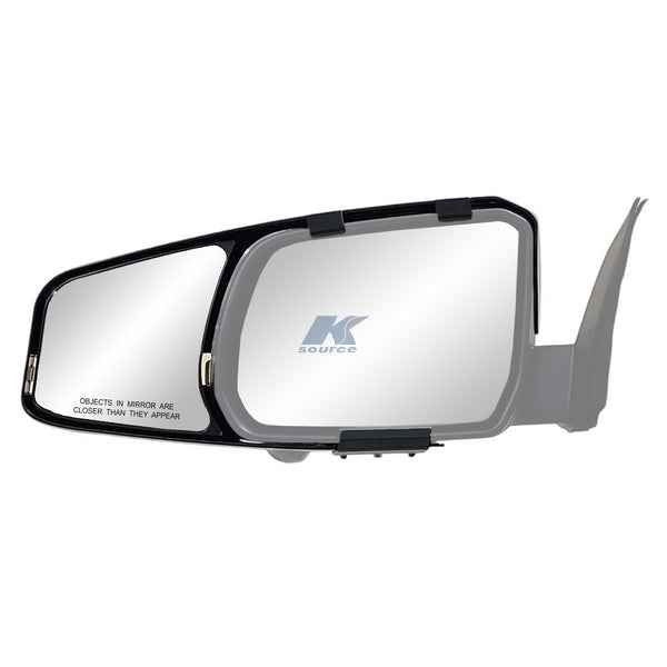 K-Source 81870 Textured Black Manual Tow Mirror Add-Ons, Pair