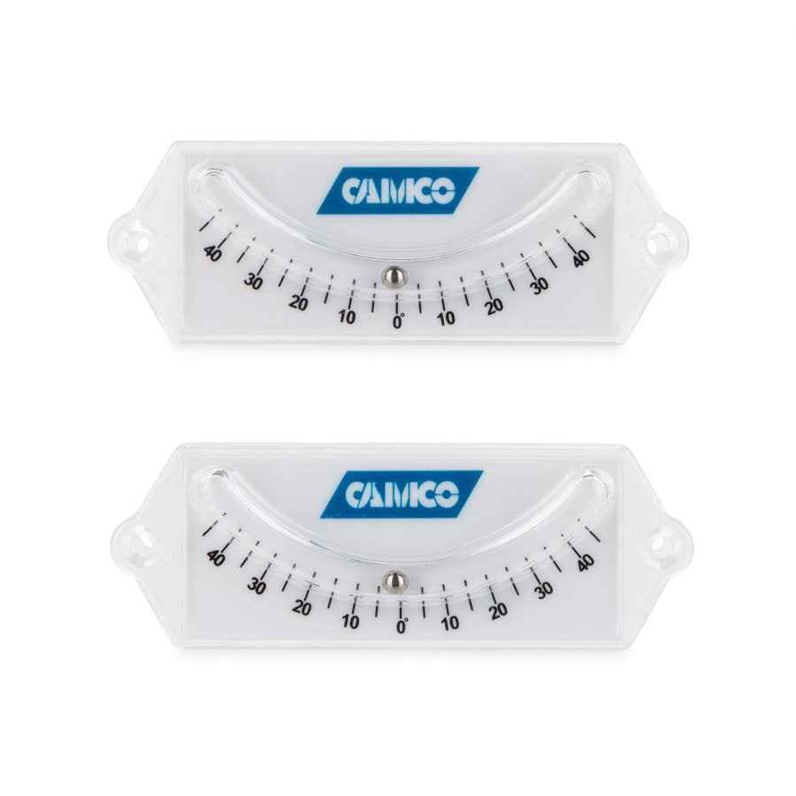 Camco 25553 1-1/2-Inch Graduated Curved-Ball Levels, Pair