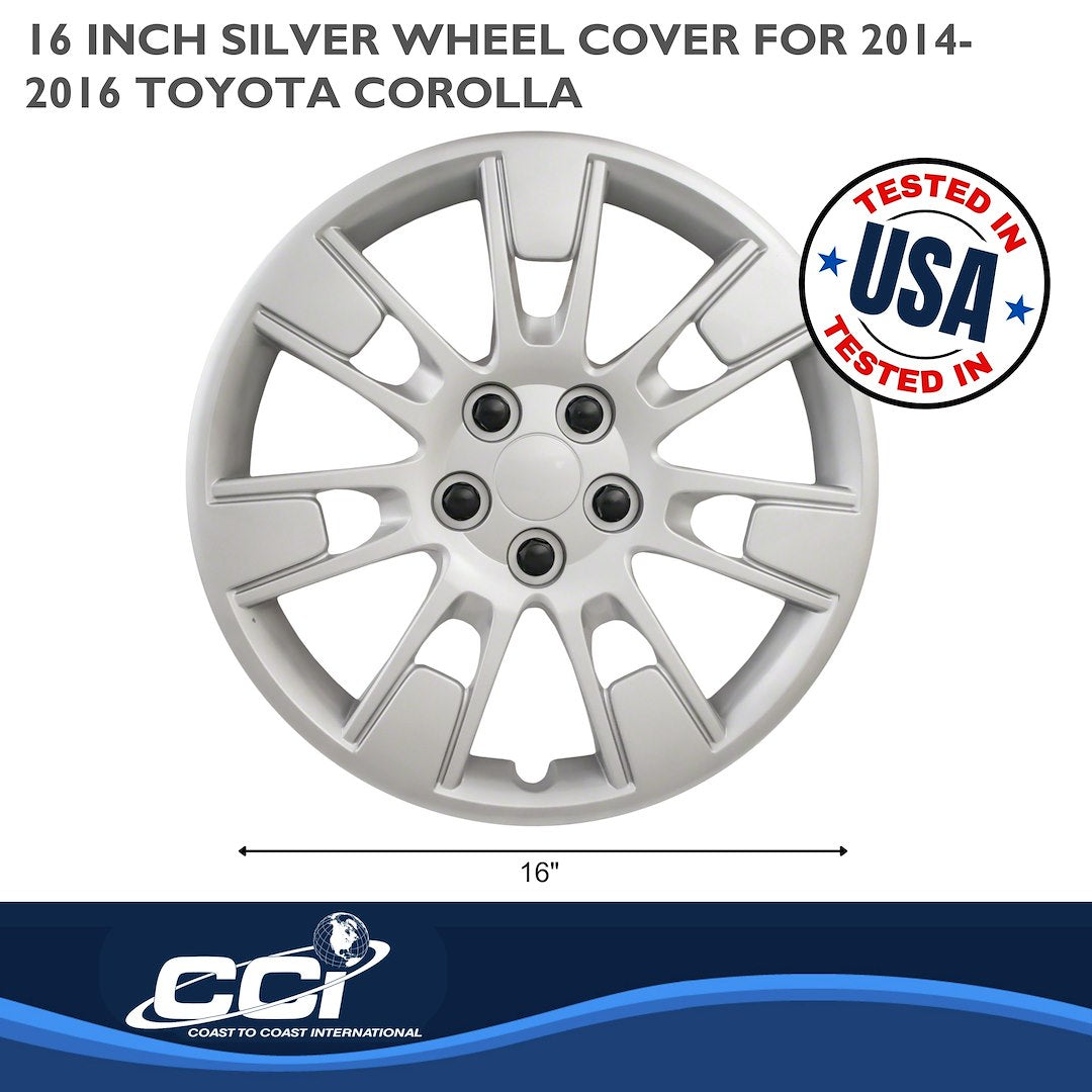 Coast To Coast 52316S Corolla 16-Inch 14-Spoke Trim Set - image 2
