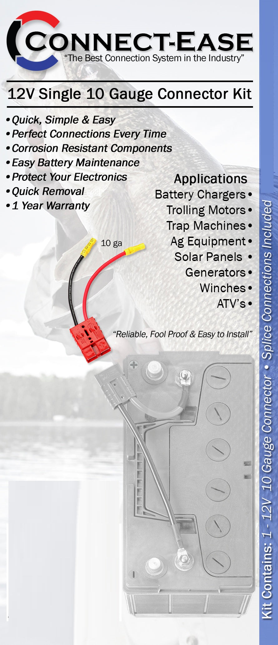 Connect-Ease RCE12VB10 12V Equipment Quick-Connect Harness - image 5