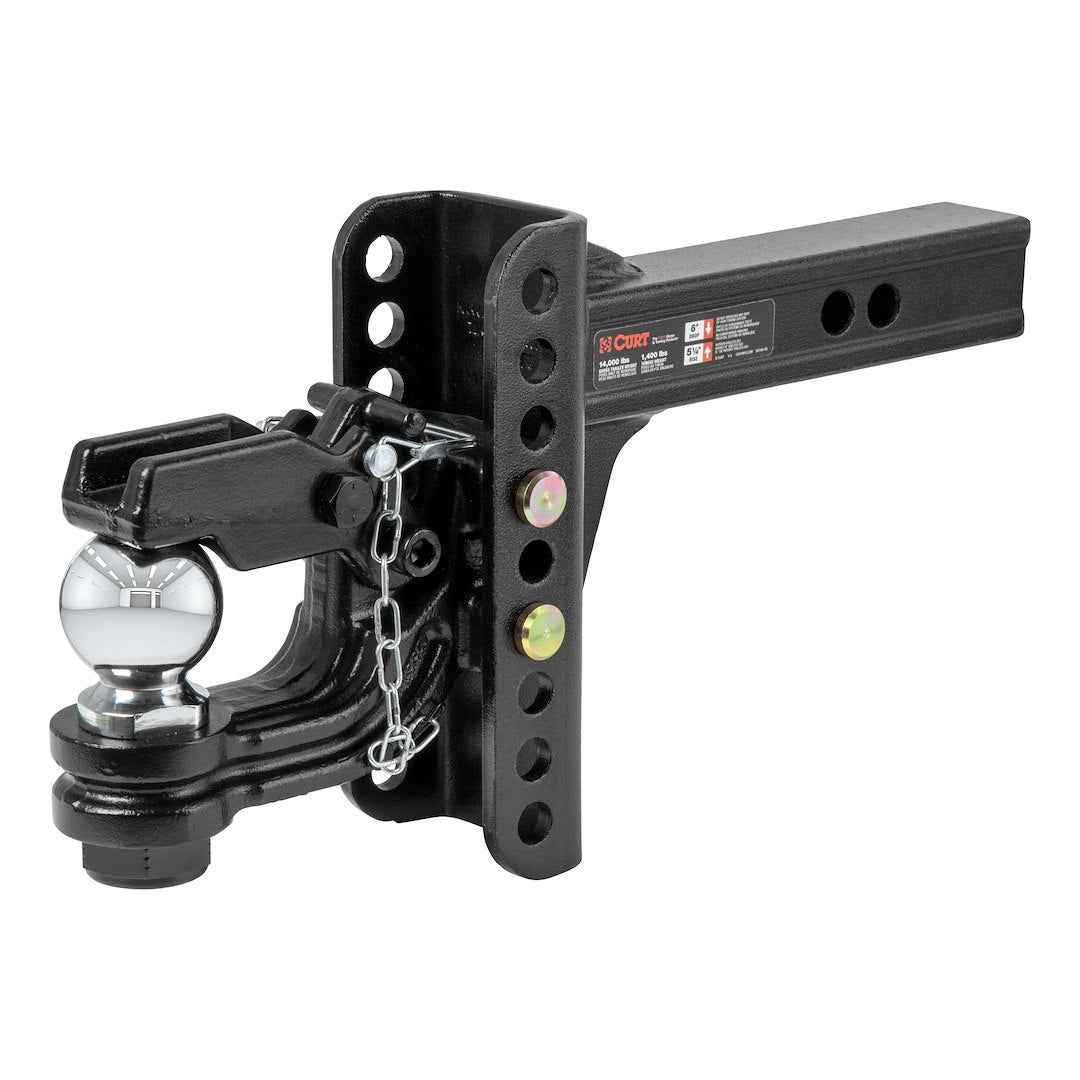 CURT Pintle Hook - 2 in Receiver, 13000 lb – 45907