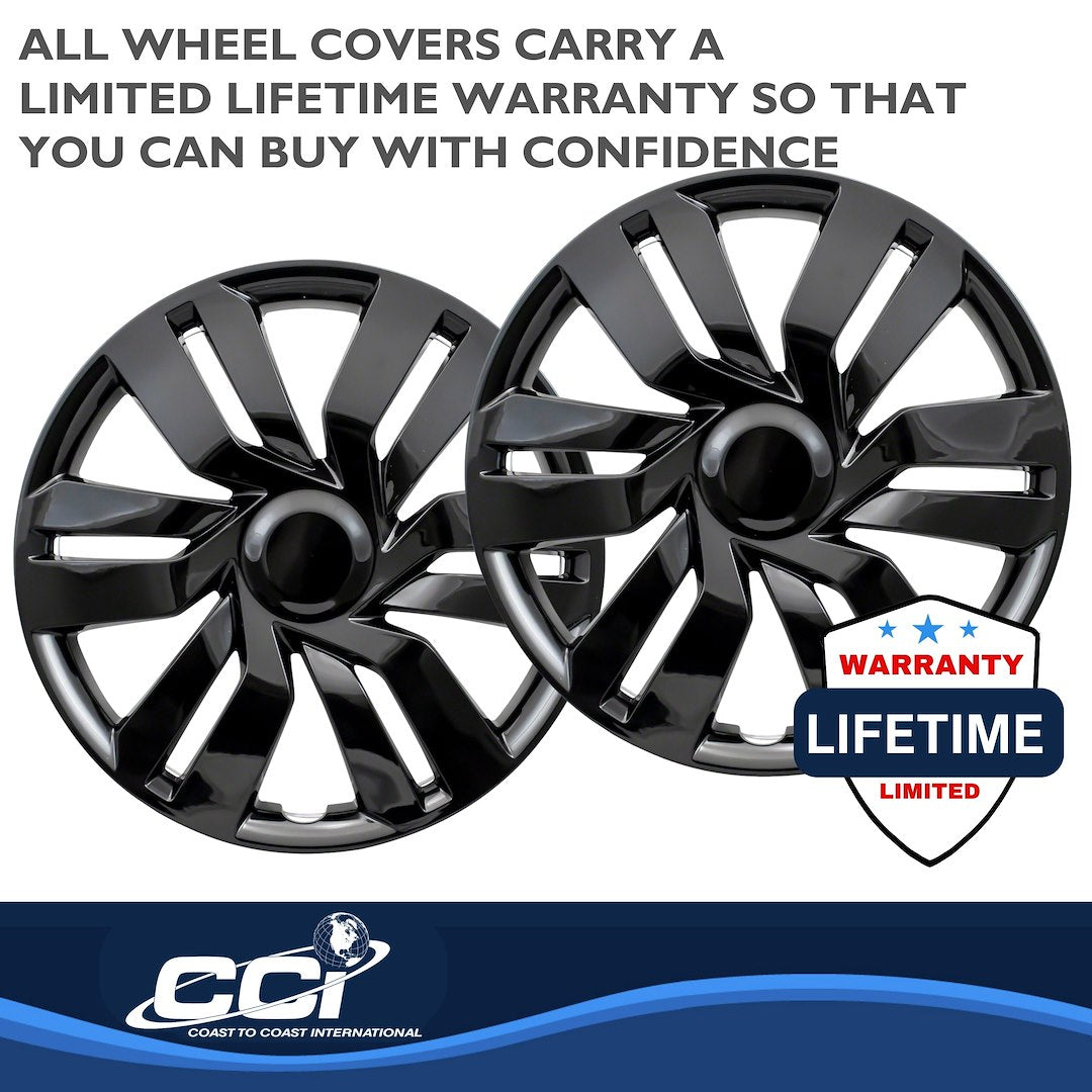 Coast To Coast 53417BLK 17-Inch Gloss Double-Spoke Trim Set - image 3