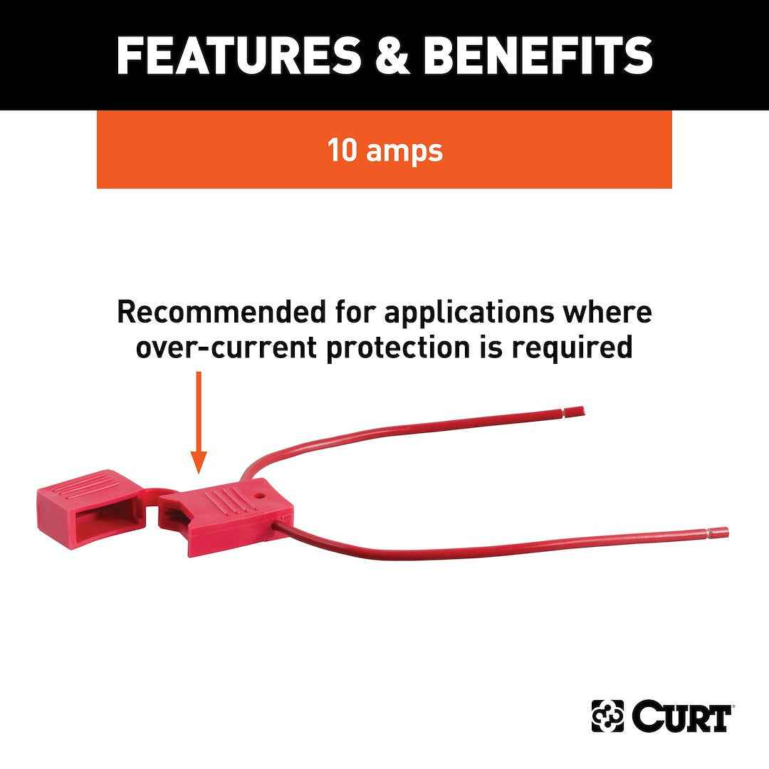 CURT Fuse Holder - In-Line, Pack Of 12 – 58470