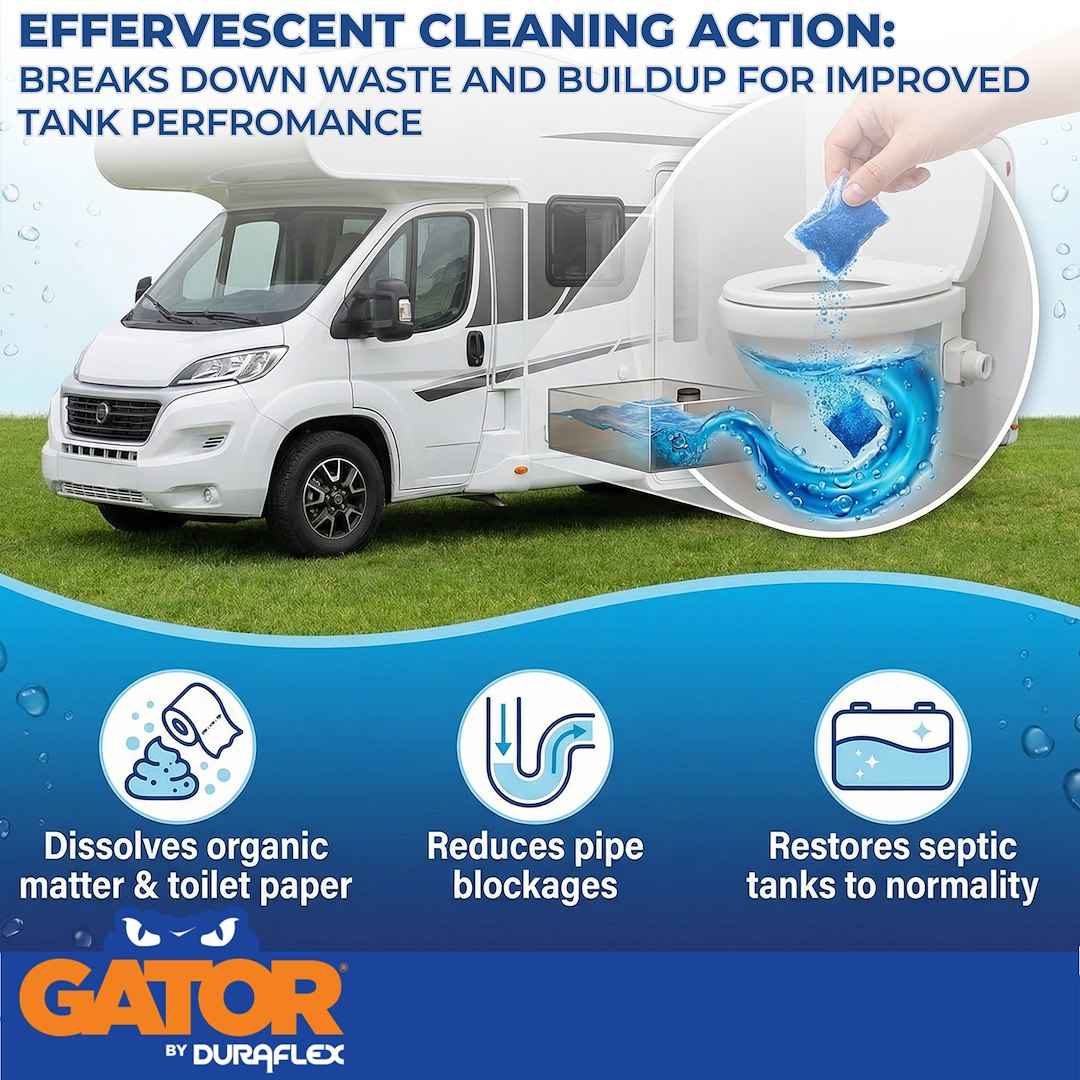 Duraflex 21888 Gator PowerPod Fresh-Scent Tank Treatment, Four-Pack