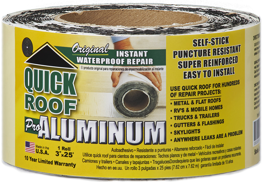 CoFair Product Roof Repair Tape - 3 in x 25 ft, Silver – QR325