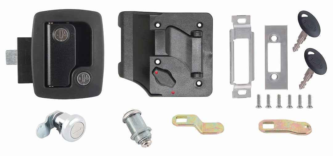 AP Products Entry Door Lock - Black - Paddle Type – 013-6201