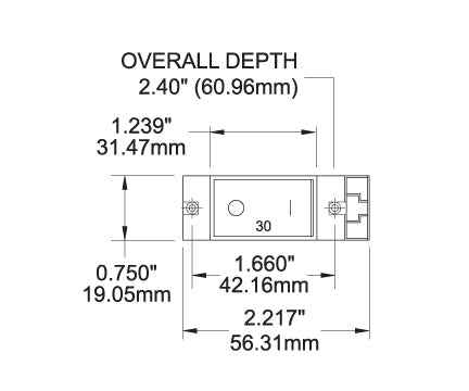 Blue Sea 20A Hydraulic-Magnetic Circuit Breaker, 1-Pole – 7429-BSS