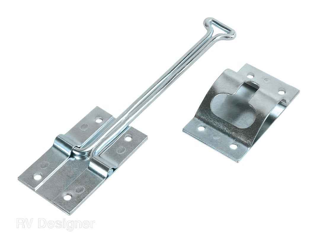 RV Designer E218 Zinc T-Style Entry-Door Stay, 6-Inch
