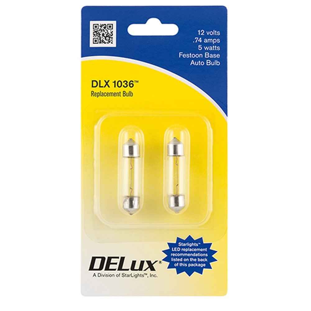 AP Products 016021036 White 1036 Festoon Bulbs, Pair