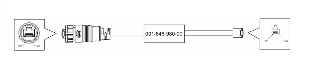 Furuno 001-646-980-00 Ethernet Connection Lead