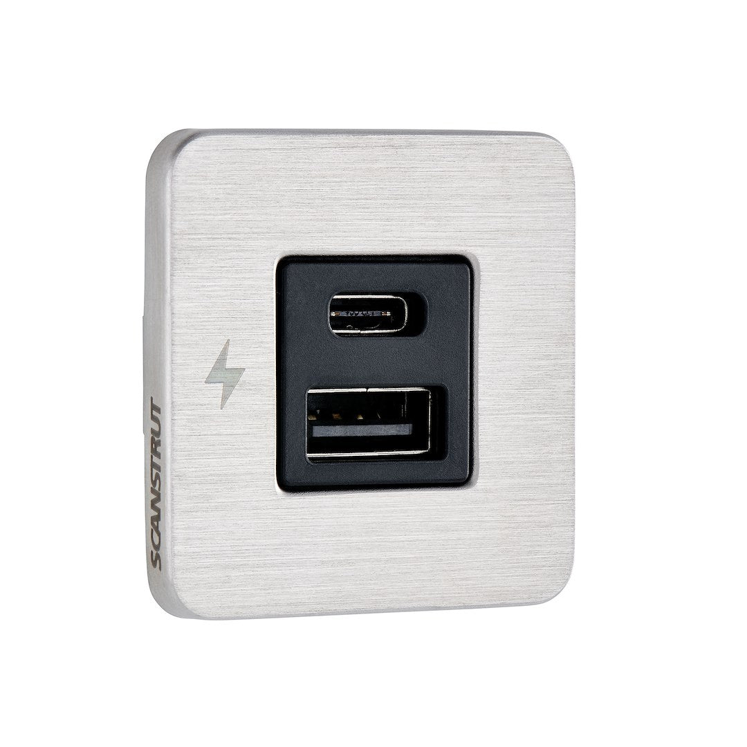 Scanstrut USB-A/USB-C Charging Outlet - 10–32V – SC-TILE-11