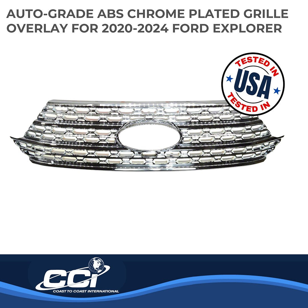 Coast To Coast GI505 Explorer OE-Look Chrome Honeycomb Trim - image 2
