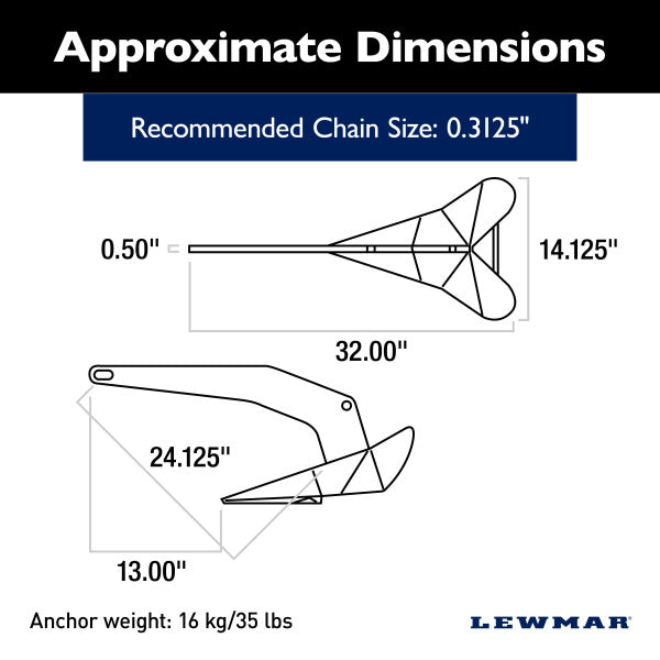 Lewmar 0057416 Anchor - image 5
