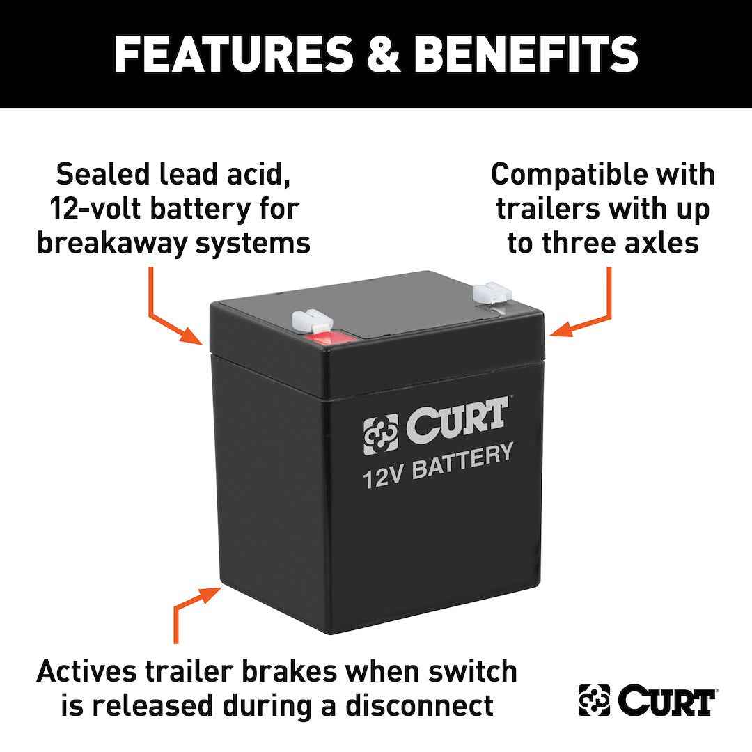 CURT Trailer Breakaway System Battery – 52023