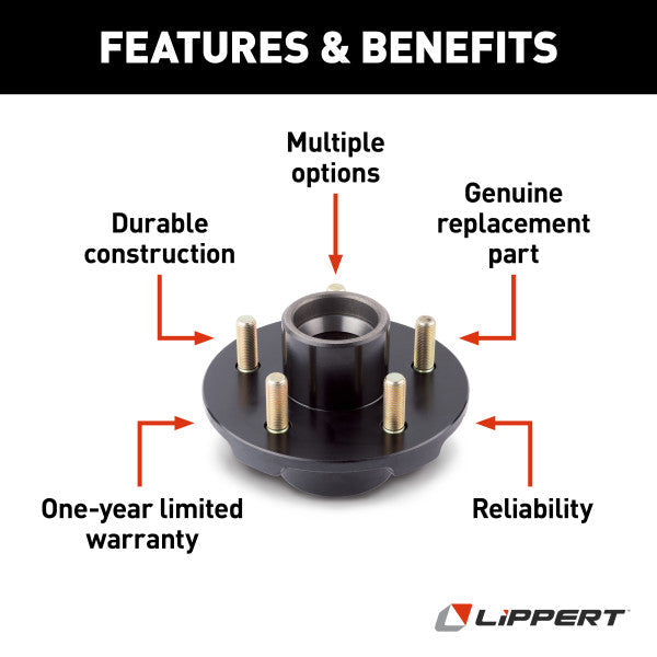 Lippert Trailer Idler Hub - 5 x 4.50 in – 122098