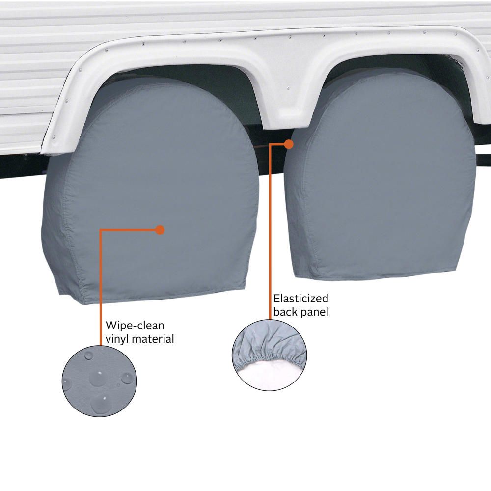 Classic Accessories Vinyl Tire Covers - Pair – 84161001