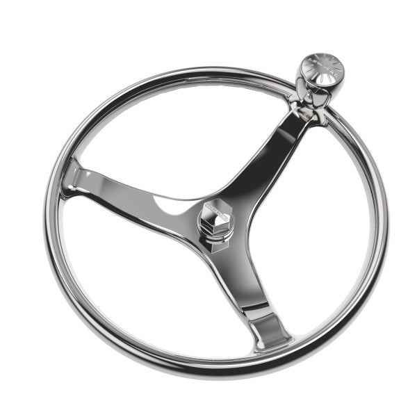 Lewmar 13-1/2-in Stainless-Steel Boat Steering Wheel – 89700820