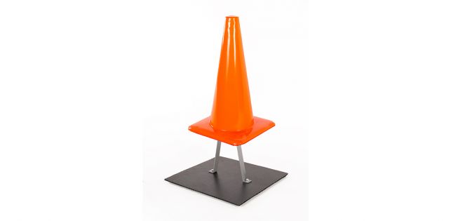 Holman 40180 Silver Metal Holder for Traffic Cones