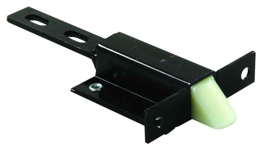 JR Products 10935 Fleetwood-Style Black Compartment Catch