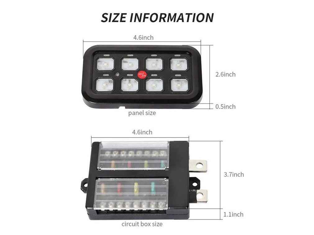 Cali Raised LED CR2401 Eight-Switch Dash/Console Control System - image 4