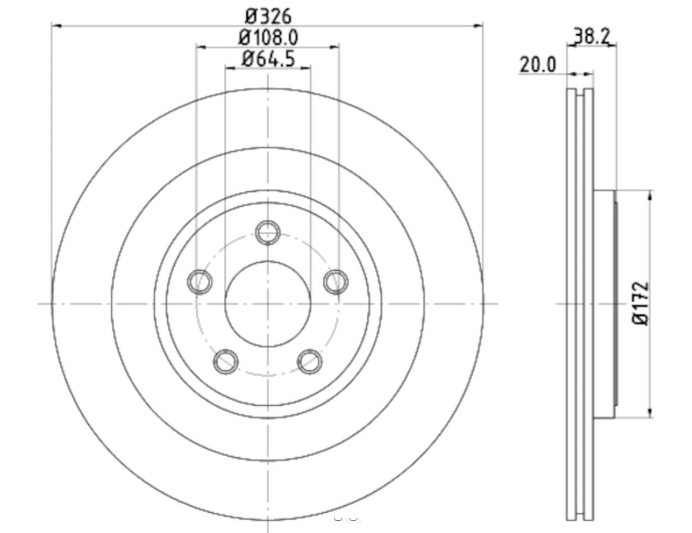 Hella 355115582 Disc-Brake Rotor
