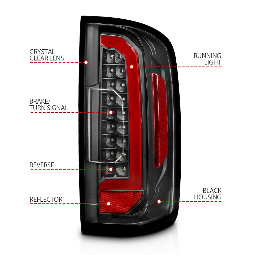 ANZO USA 311432 Colorado Clear LED Tail-Light Pair, Black - image 4