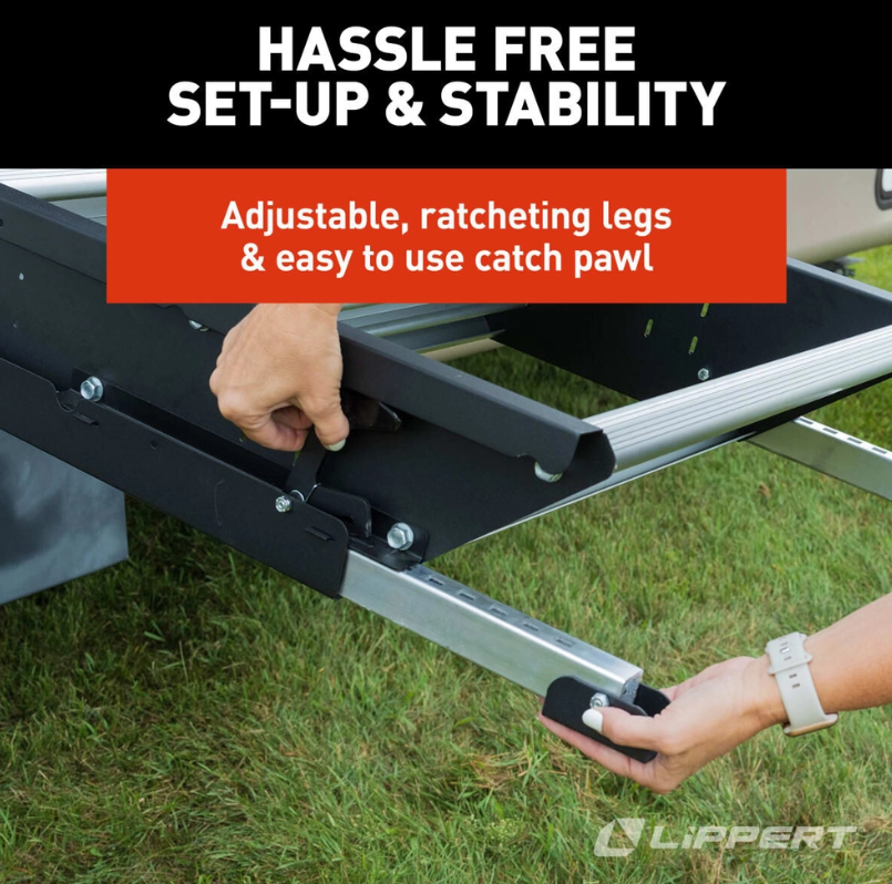 Lippert 3-Step RV Entry Steps - 26 in, 500 lb – 2024056998