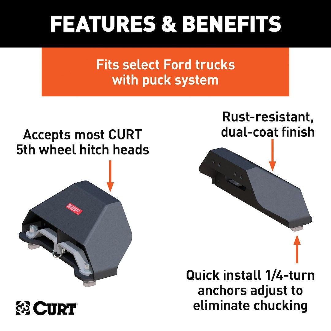 Curt 16017 Fifth Wheel Trailer Hitch Head Support - image 3